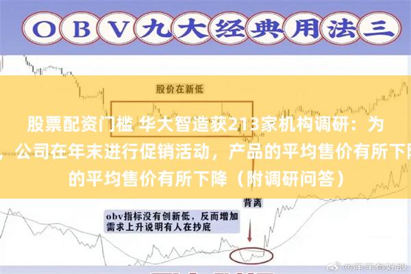 股票配资门槛 华大智造获213家机构调研：为进一步抢占市场，公司在年末进行促销活动，产品的平均售价有所下降（附调研问答）