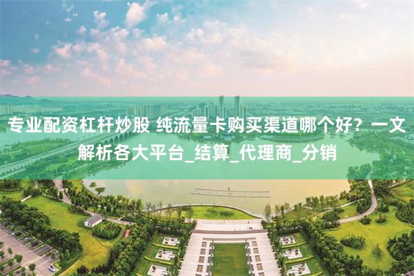 专业配资杠杆炒股 纯流量卡购买渠道哪个好？一文解析各大平台_结算_代理商_分销