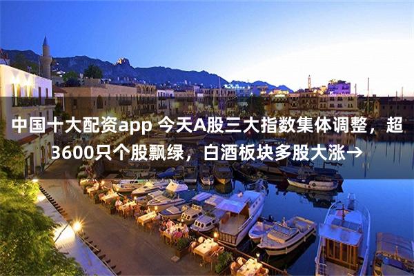 中国十大配资app 今天A股三大指数集体调整，超3600只个股飘绿，白酒板块多股大涨→