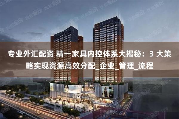 专业外汇配资 精一家具内控体系大揭秘：3 大策略实现资源高效分配_企业_管理_流程