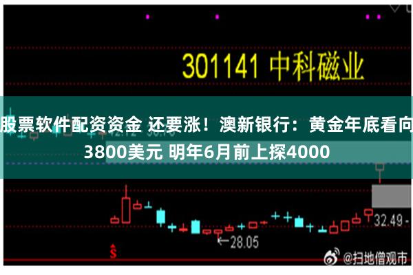 股票软件配资资金 还要涨！澳新银行：黄金年底看向3800美元 明年6月前上探4000