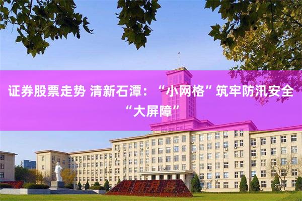 证券股票走势 清新石潭：“小网格”筑牢防汛安全“大屏障”