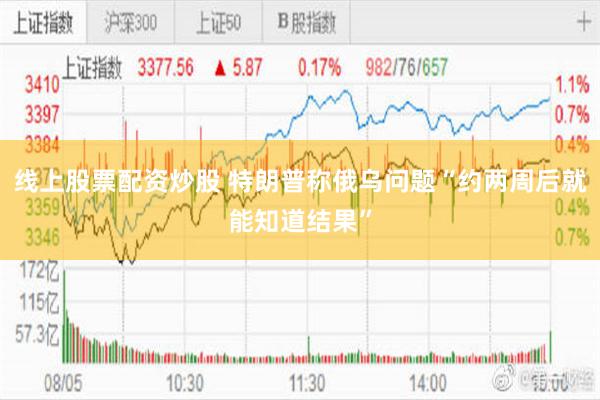 线上股票配资炒股 特朗普称俄乌问题“约两周后就能知道结果”
