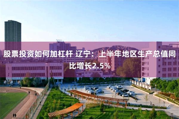 股票投资如何加杠杆 辽宁：上半年地区生产总值同比增长2.5%
