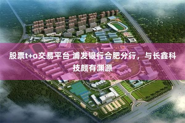 股票t+o交易平台 浦发银行合肥分行，与长鑫科技颇有渊源