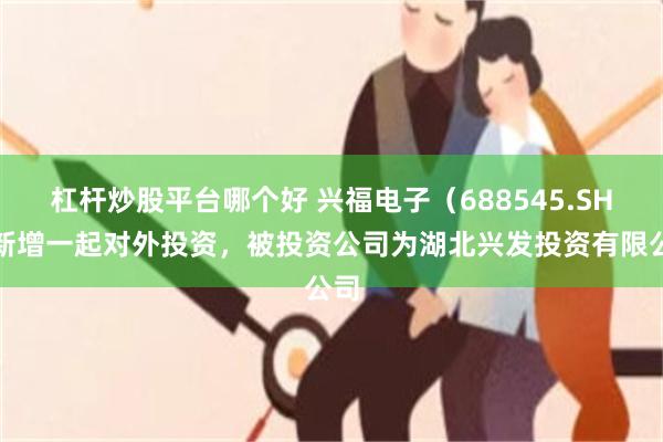杠杆炒股平台哪个好 兴福电子（688545.SH）新增一起对外投资，被投资公司为湖北兴发投资有限公司