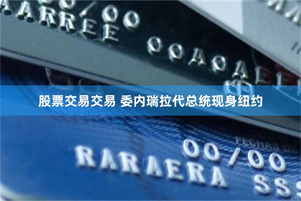 股票交易交易 委内瑞拉代总统现身纽约