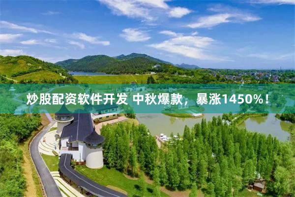 炒股配资软件开发 中秋爆款，暴涨1450%！