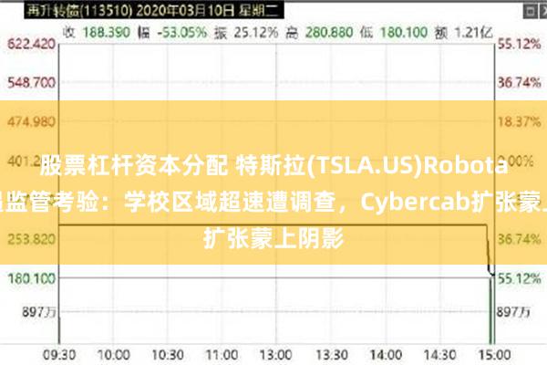 股票杠杆资本分配 特斯拉(TSLA.US)Robotaxi再遇监管考验：学校区域超速遭调查，Cybercab扩张蒙上阴影