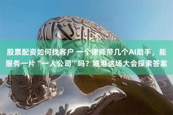 股票配资如何找客户 一个律师带几个AI助手，能服务一片“一人公司”吗？临港这场大会探索答案